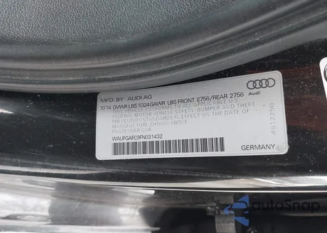 2015 Audi A6 3.0T Premium Plus z USA, uszkodzony, nr VIN WAUFGAFC9FN031432